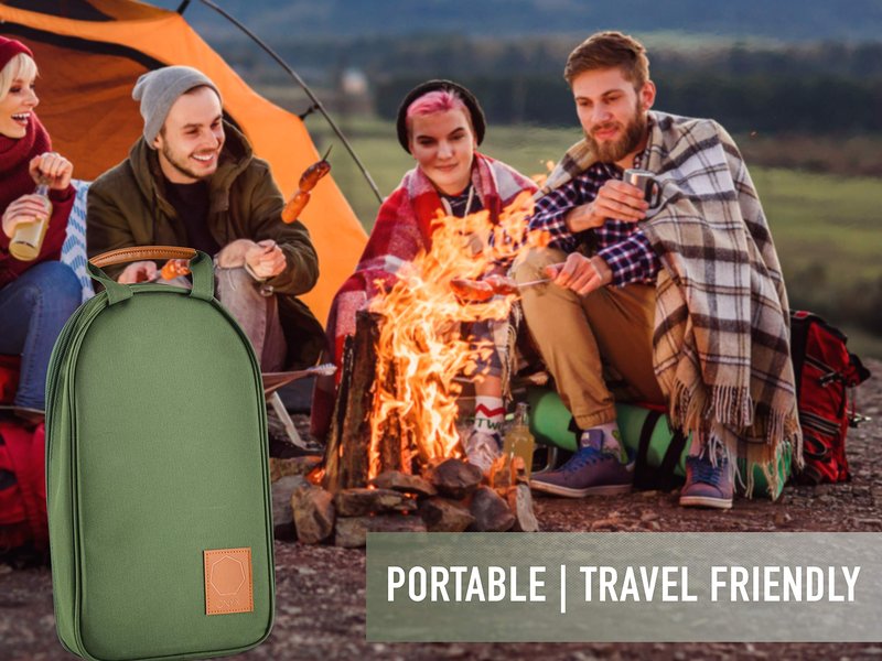 Portable Camping Kitchen Utensil Set-27 Piece Cookware Kit