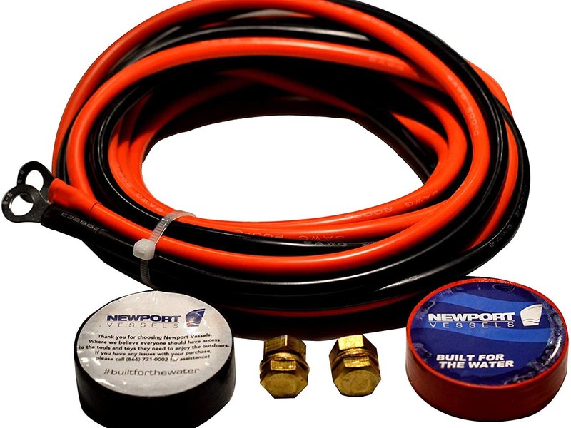 Trolling Motor Battery Cable Extension Kit, 10-Feet